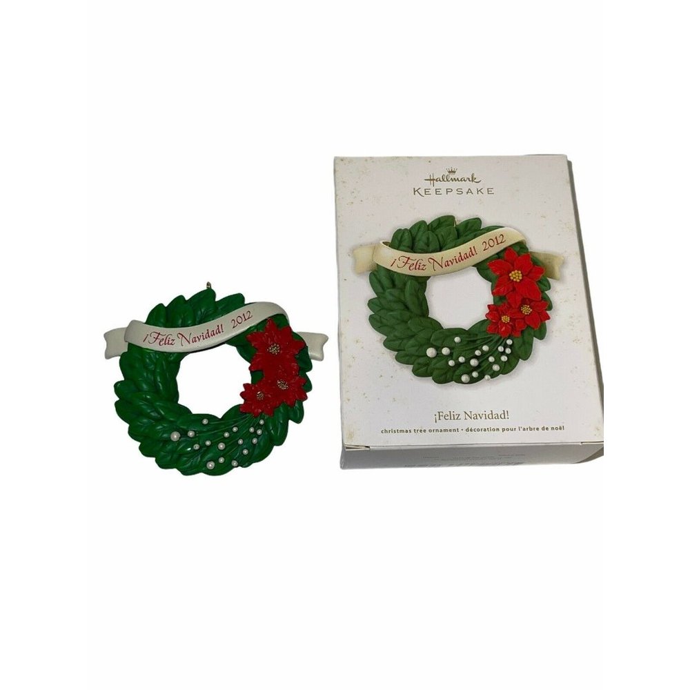 Hallmark Keepsake Ornament Feliz Navidad 2012 Wreath